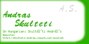 andras skulteti business card